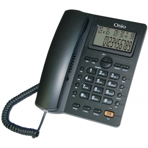 Ενσύρματο Τηλέφωνο OSIO OSW-4710B Black